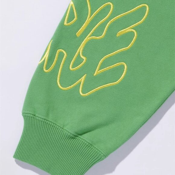 X Large Green Zip Up Hoodie Men's - Picture 3 of 5